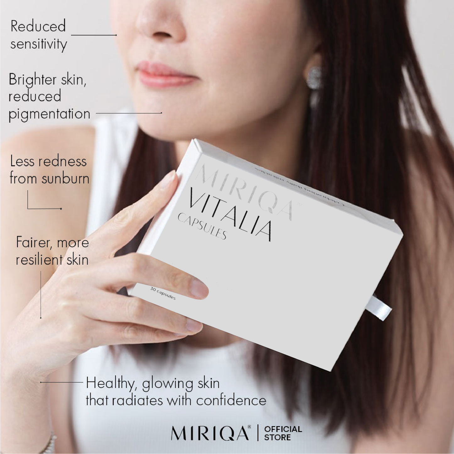 MIRIQA® Vitalia Professional Skin Nutrition Supplement (Oral Sunblock)