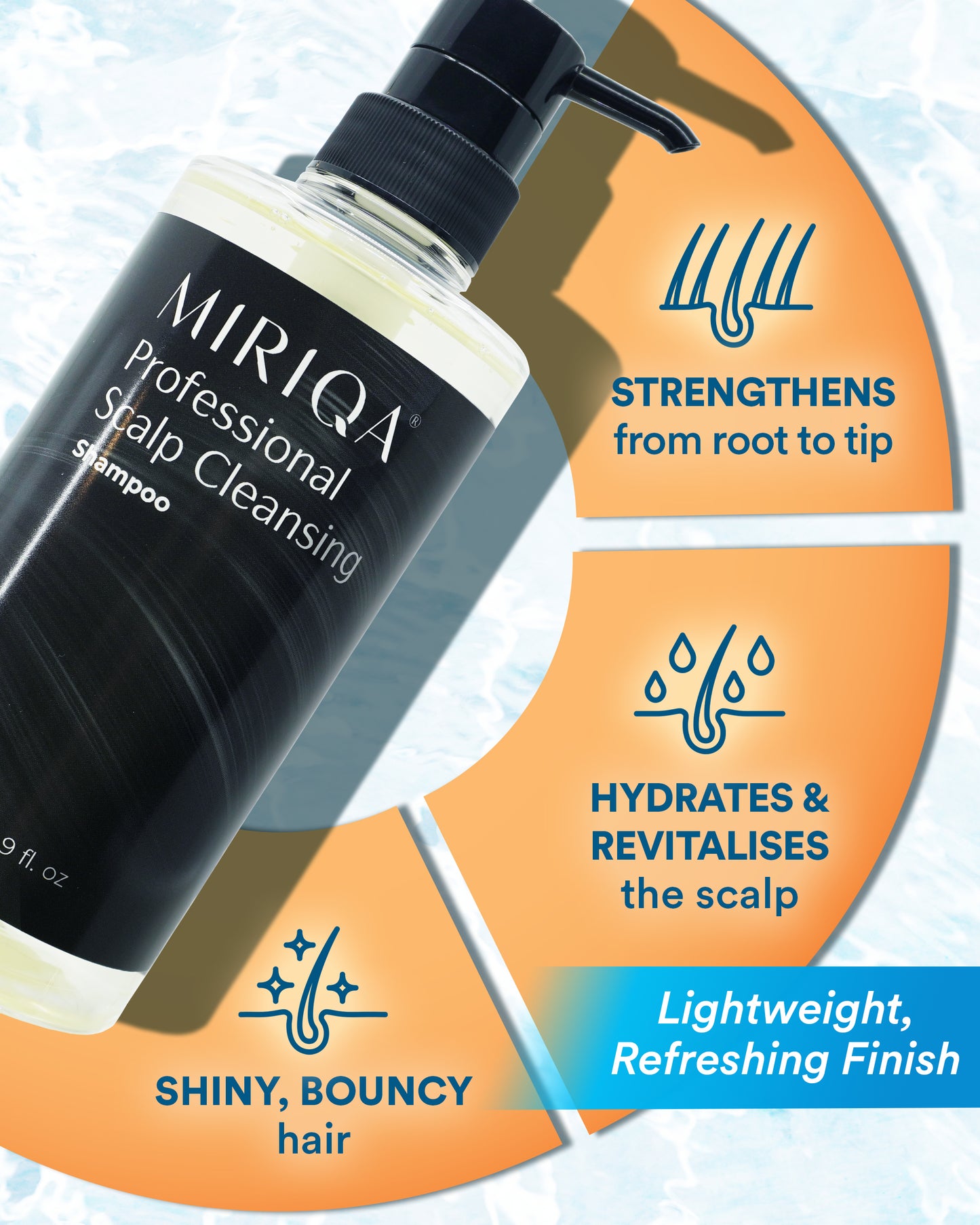 MIRIQA® Professional Scalp Cleansing Shampoo 500ml (Bundle of 6)