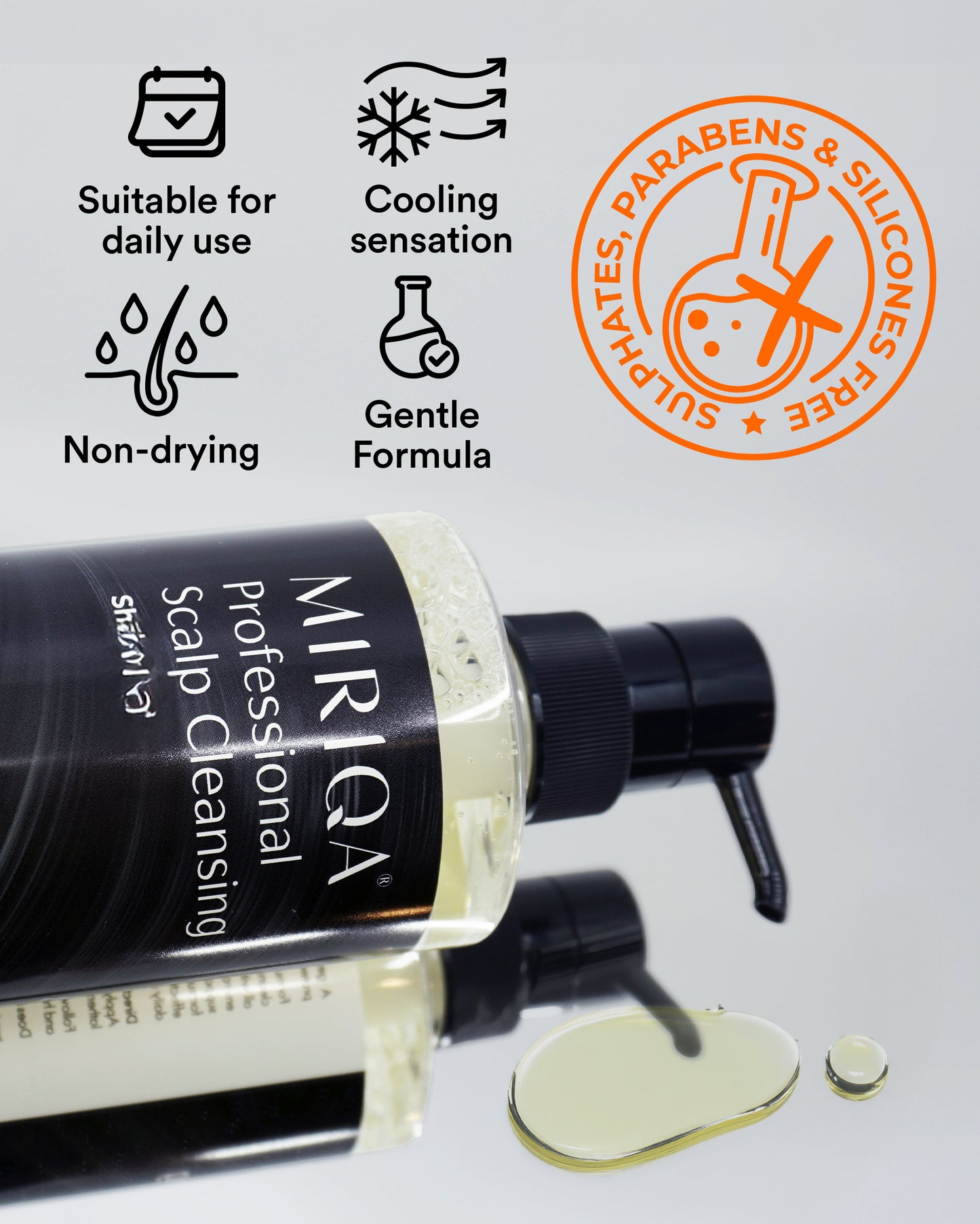 MIRIQA® Professional Scalp Cleansing Shampoo 500ml (Bundle of 6)