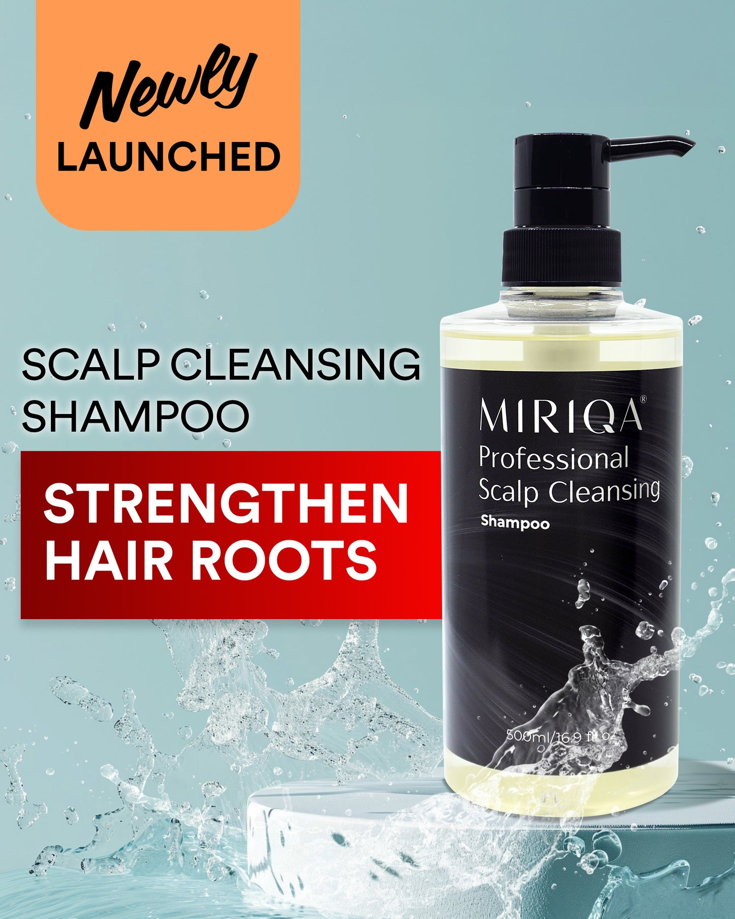 MIRIQA® Professional Scalp Cleansing Shampoo 500ml (Bundle of 6)