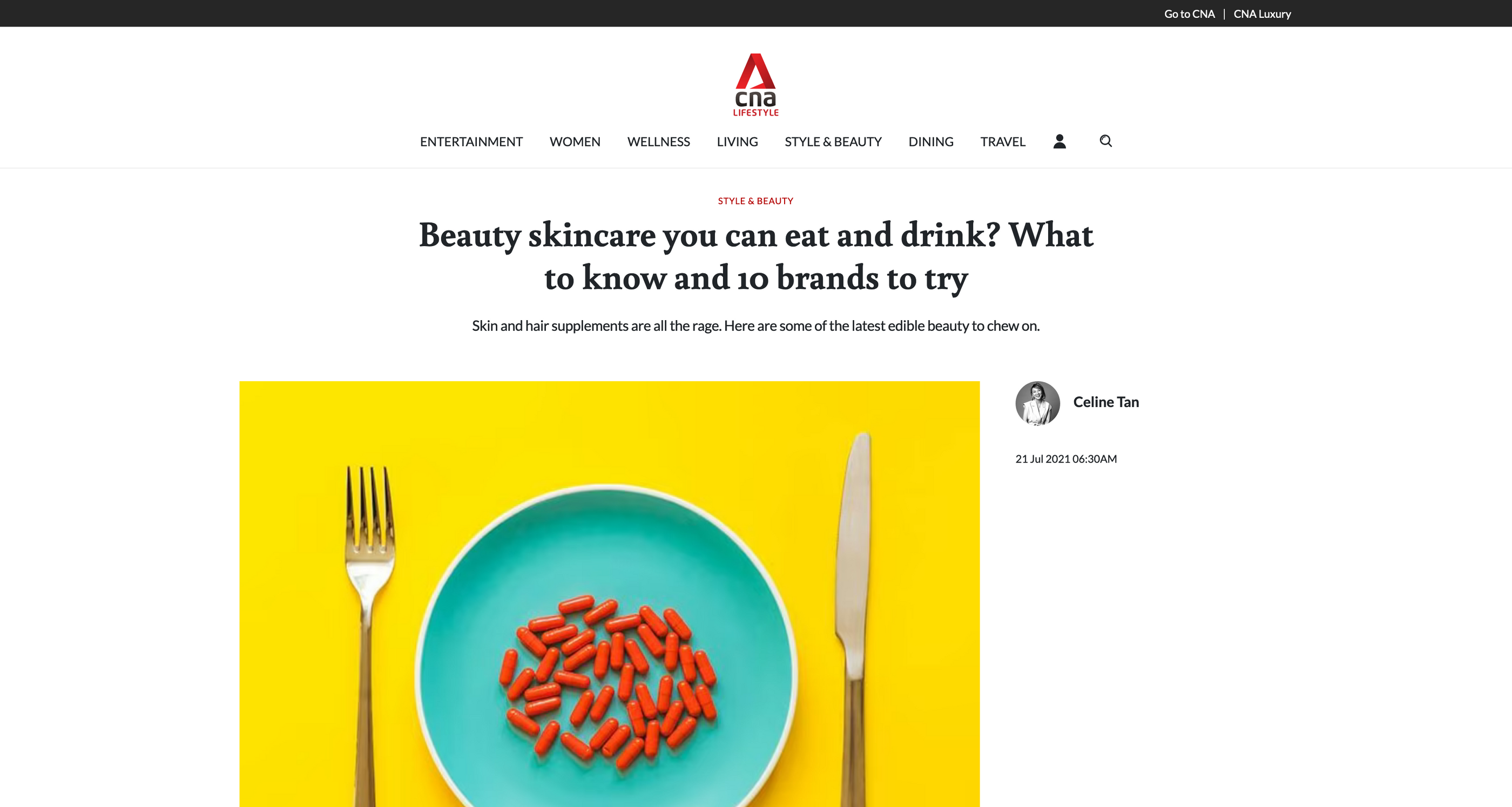 Beauty Skincare You Can Eat And Drink? What To Know And 10 Brands To Try by CNA Lifestyle