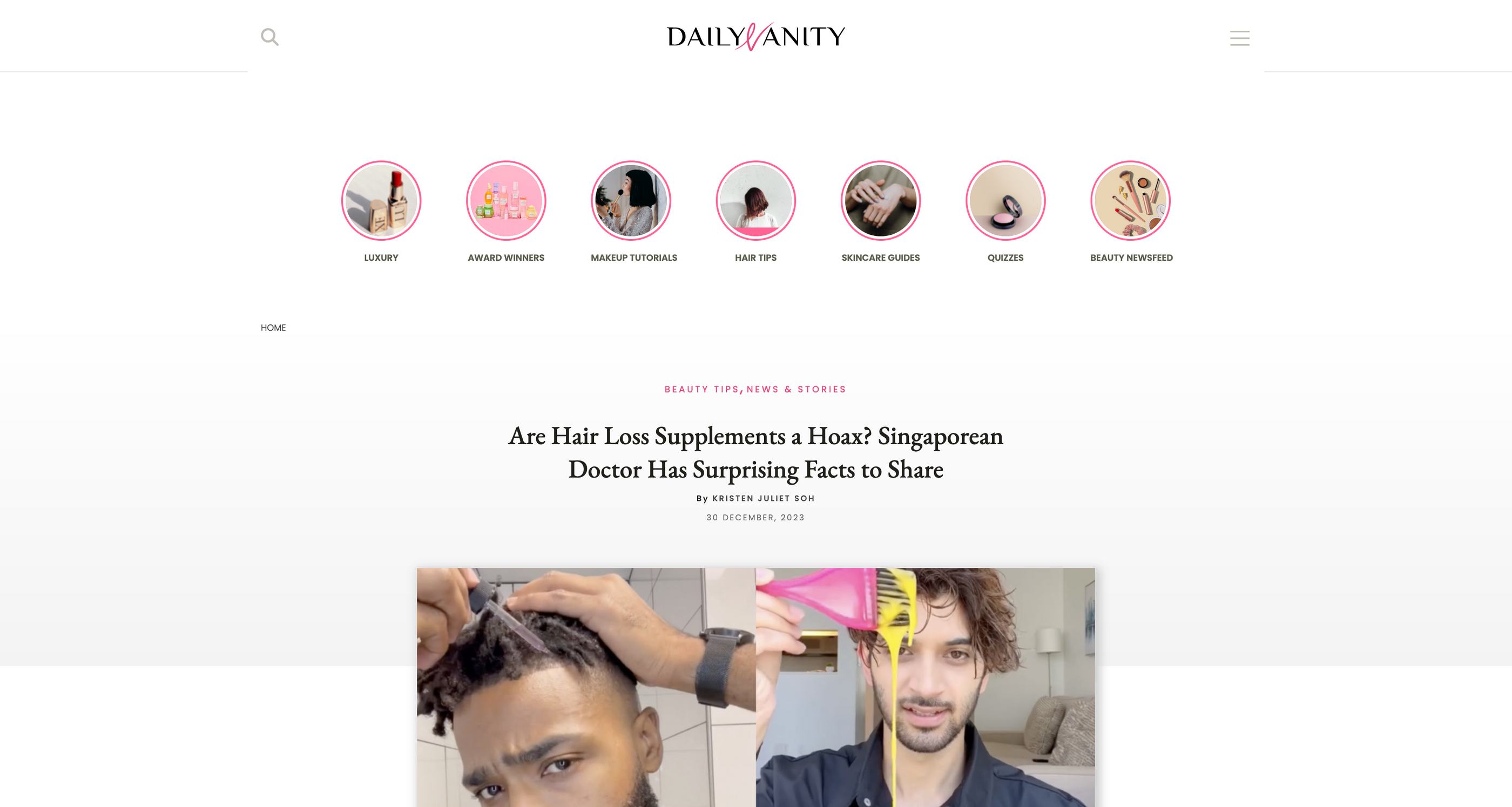 Are Hair Loss Supplements a Hoax? Singaporean Doctor Has Surprising Facts to Share