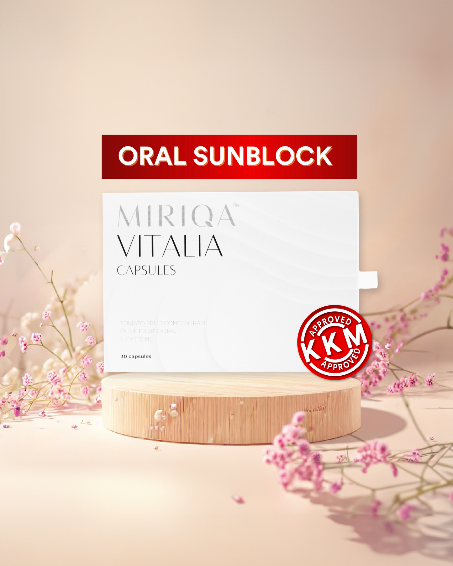 MIRIQA® Vitalia Professional Skin Nutrition Supplement (Oral Sunblock)