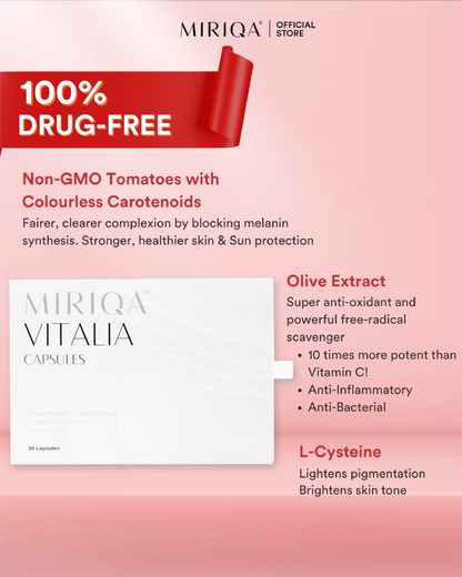 MIRIQA® Vitalia Professional Skin Nutrition Supplement (Oral Sunblock)